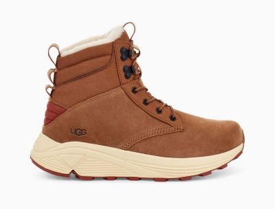 UGG Miwo Utility Weather Boots for Mens - Chestnut/Brown India
